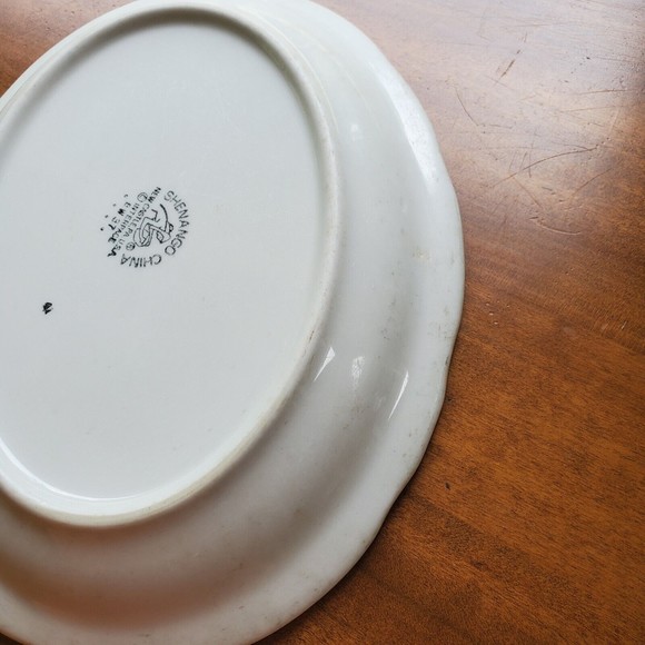 Shenango Vintage China 11x9 Oval Decorative Serving Dish Made In USA New Castle - Picture 6 of 11